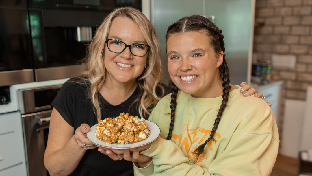 Grandma Barbara's Caramel Corn with Dana